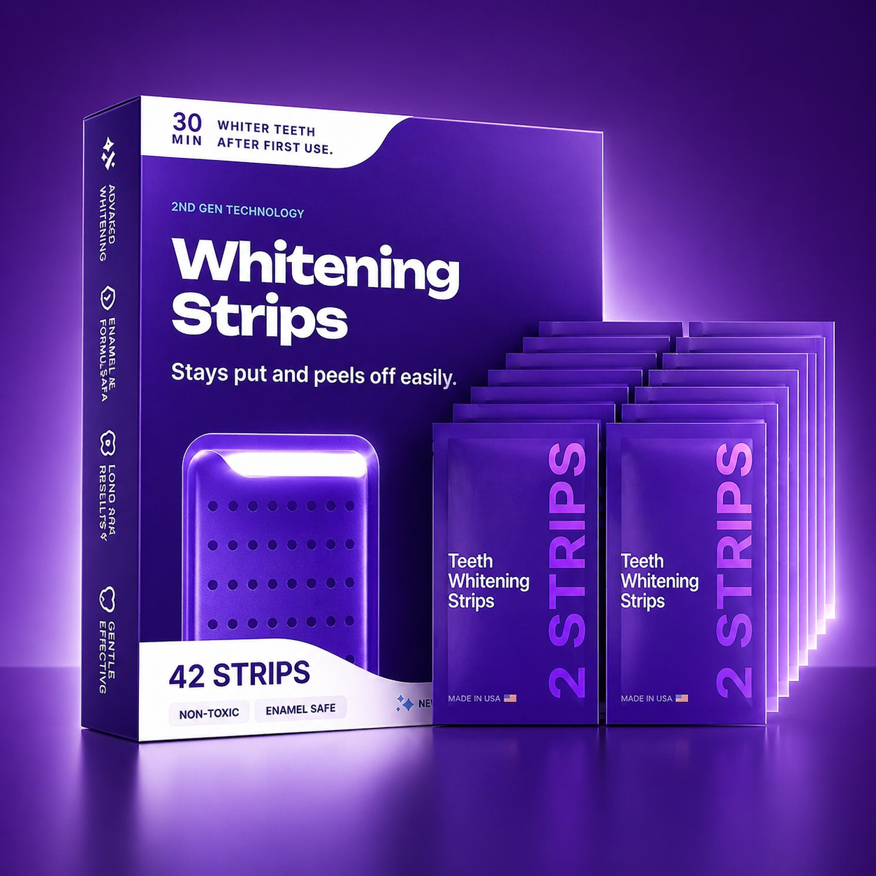 Teeth whitening strips